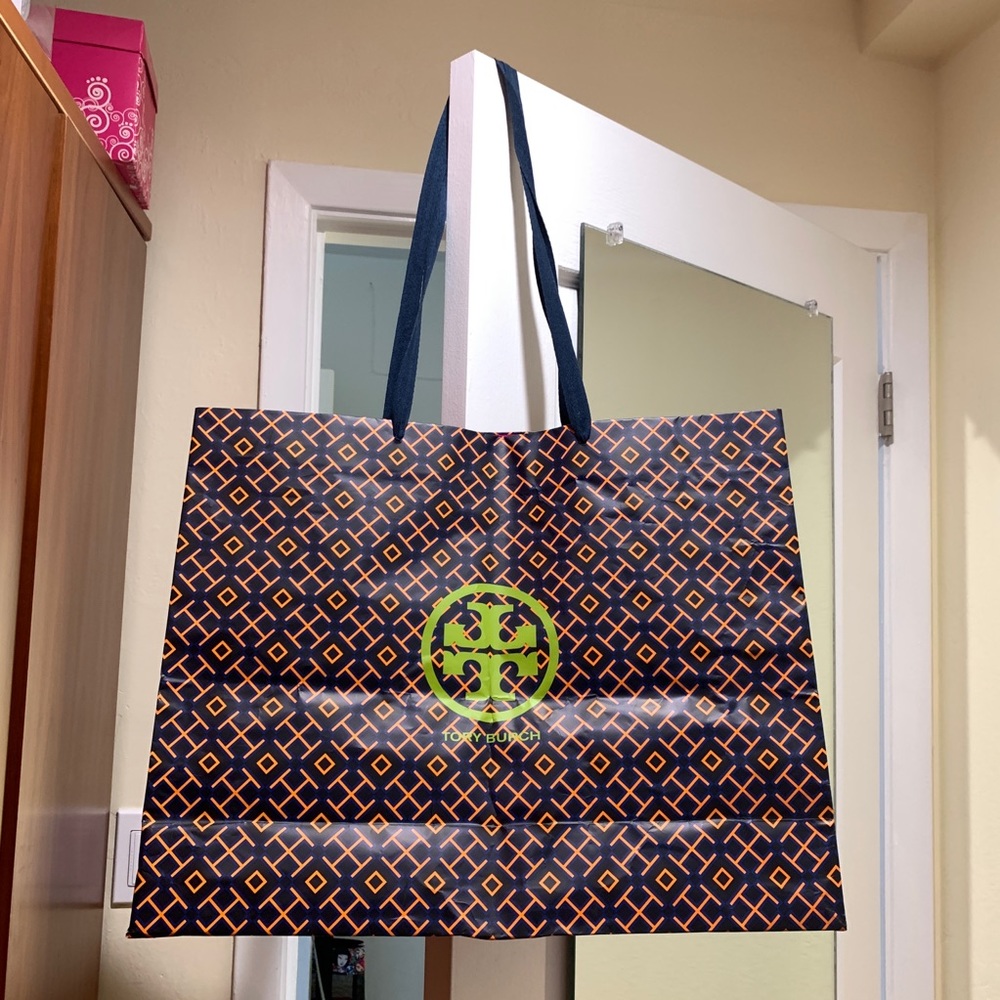 Tory Burch used paper shopping bag.